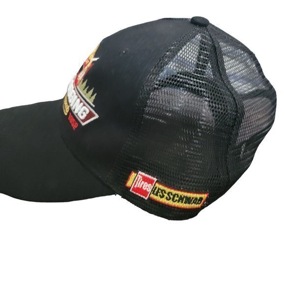 Les‎ Schwab Tires "Pride In Logging" Black Embroidered Trucker Snapback Hat - Picture 3 of 7